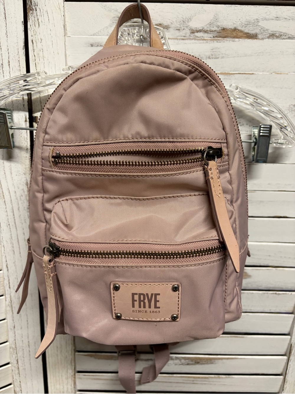 FRYE Ivy Mini Backpack in Lilac Nylon